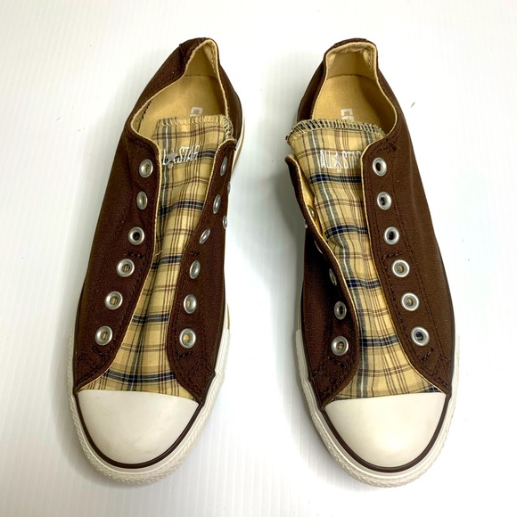 plaid converse all stars